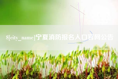 乳山宁夏消防报名入口官网公告