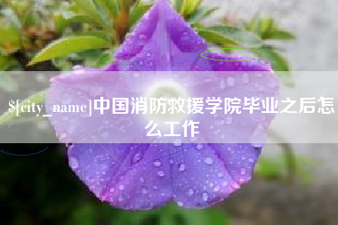 乳山中国消防救援学院毕业之后怎么工作