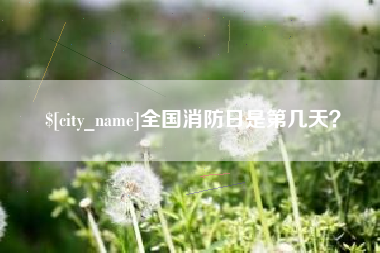 乳山全国消防日是第几天？
