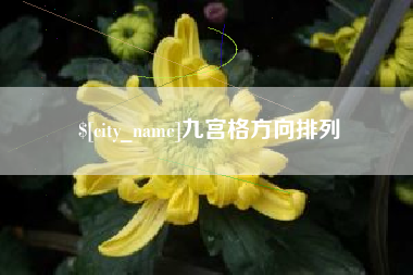 乳山九宫格方向排列