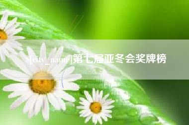 乳山第七届亚冬会奖牌榜