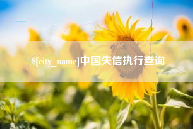 乳山中国失信执行查询