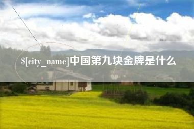 乳山中国第九块金牌是什么