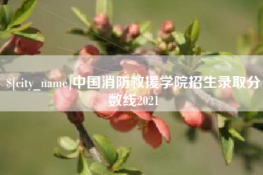 乳山中国消防救援学院招生录取分数线2021