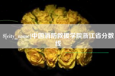 乳山中国消防救援学院浙江省分数线