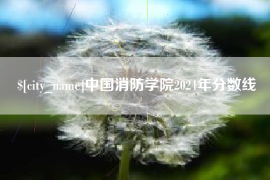 乳山中国消防学院2024年分数线