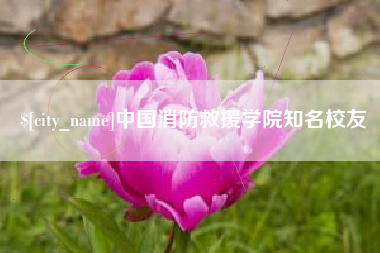 乳山中国消防救援学院知名校友