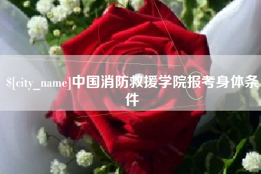 乳山中国消防救援学院报考身体条件